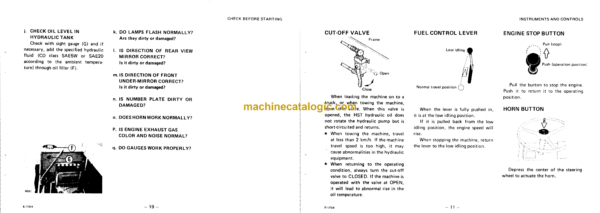 Komatsu JV40, JV40C-1 Vibratory Roller Operation and Maintenance Manual (SEAM02580101) - Image 3
