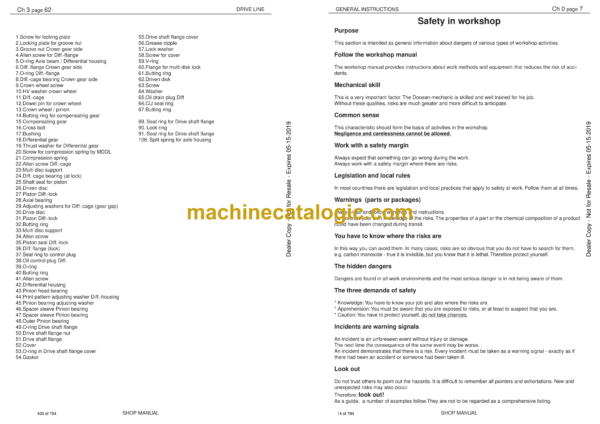 Doosan DA30 Articulated Dump Truck Shop Manual (T2, T4i Stage 3B 7X0504 and Up) - Image 3