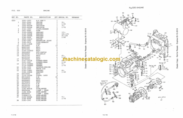 Doosan DH220LC (E.D.) Excavator Parts Manual (Serial Number 0001 and UP) - Image 3