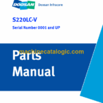 Doosan S220LC-V Excavator Parts Manual (Serial Number 0001 and UP)