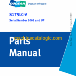 Doosan S175LC-V Excavator Parts Manual (Serial Number 1001 and UP)