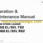 Daewoo 1550XL, DSL702, 2060XL, DSL902 Skid Steer Loader Operation and Maintenance Manual (SB2313E00)