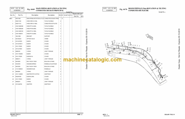 Doosan S175LC-V Excavator Parts Manual (Serial Number 1001 and UP) - Image 4