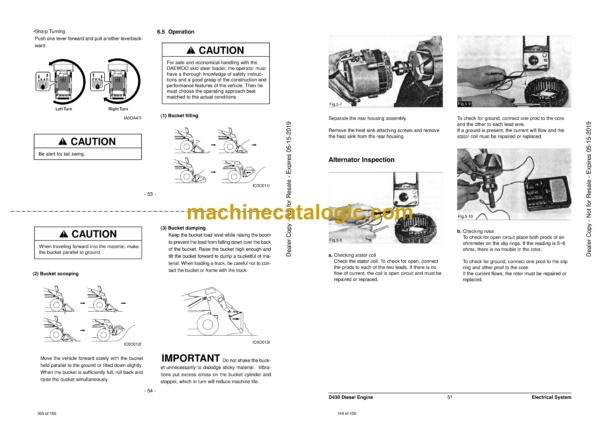 Doosan 1550XL(DSL702), 1760XL(DSL802-D430), 2060XL(DSL902) Skid Steer Loader Shop Manual (SB4031E00) - Image 3