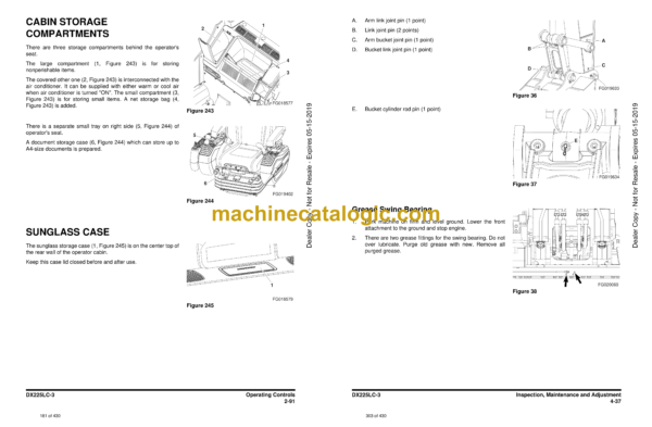 Doosan DX225LC-3 Excavator Operation and Maintenance Manual (Serial Number 1001 and Up) - Image 3