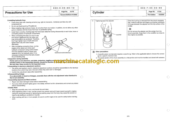 Sumitomo SH160-3 Hydraulic Excavator Shop Manual (WLSM1603-00W) - Image 2