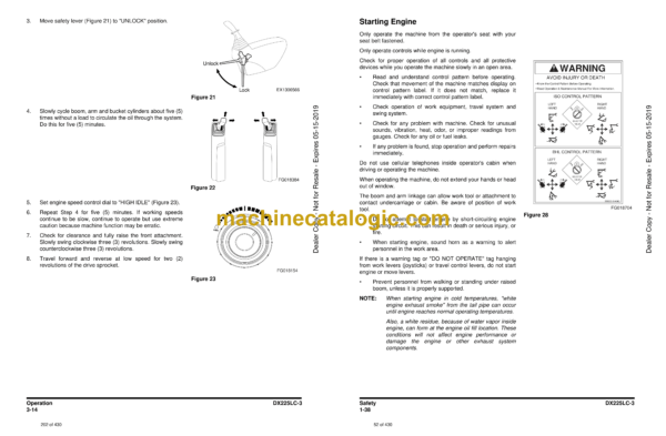 Doosan DX225LC-3 Excavator Operation and Maintenance Manual (Serial Number 1001 and Up) - Image 4