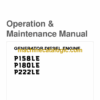 Daewoo P158LE, P180LE, P222LE Engine Operation and Maintenance Manual
