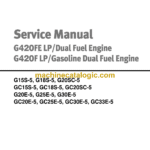 Daewoo G15S-5, G18S-5, G20SC-5 GC15S-5, GC18S-5, GC20SC-5 G20E-5, G25E-5, G30E-5 GC20E-5, GC25E-5, GC30E-5, GC33E-5 Lift Truck Service Manual