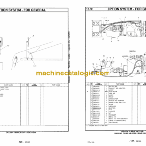 Doosan 4060 Series Skid Steer Loader Parts Manual (Serial Number EM0AM-00001 and Up EM0AQ-00001 and Up)