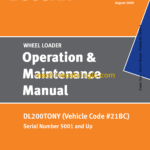 Doosan DL200TONY Wheel Loader Operation and Maintenance Manual (Serial Number 5001 and Up)