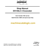Doosan DX140LC-3 Hydraulic Excavator Shop Manual (Serial Number 1001 and Up)