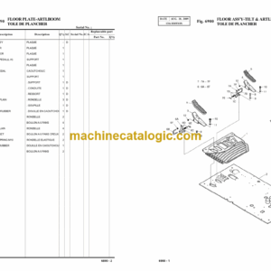Doosan S300LC-V Excavator Parts Manual (Serial Number 1001 and UP)