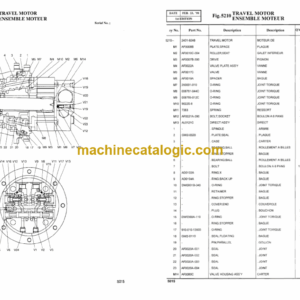 Daewoo Solar 015 Excavator Parts Manual