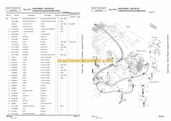 Doosan DX340LC Excavator Parts Manual (Serial Number 5001 and Up) - Image 4