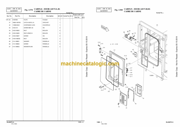 Doosan DL200TC-5 Wheel Loader Parts Manual (Serial Number 1001 and Up) - Image 4
