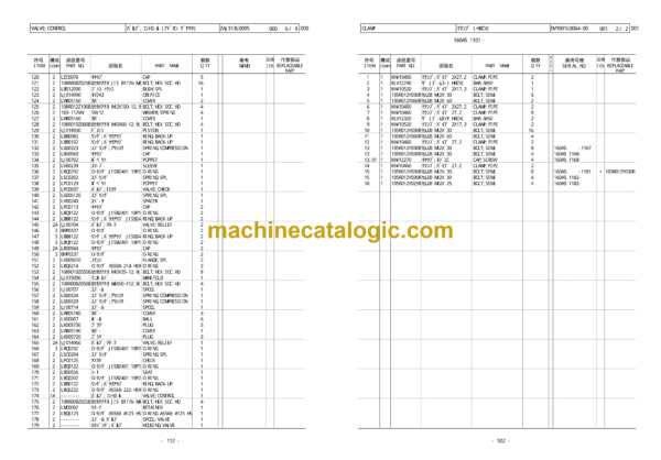 Sumitomo SH160-5 Hydraulic Excavator Parts Manual (WCL1605-0T) - Image 4