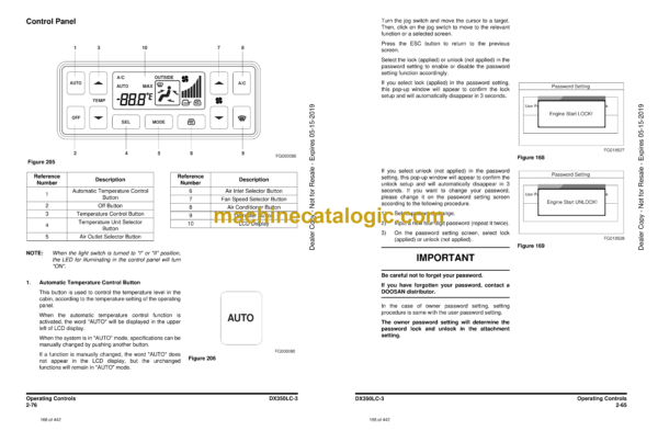 Doosan DX350LC-3 Excavator Operation and Maintenance Manual (Serial Number 1001 and Up) - Image 3