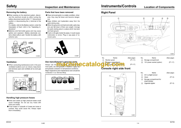 Sumitomo SH210LC-5 Hydraulic Excavator Operators Manual (WDL2005-2T) - Image 3
