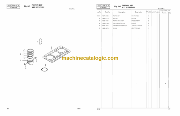 Daewoo Solar 015 Excavator Parts Manual - Image 4