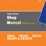 Doosan DB58, DB58S, DB58T, DB58TI, DB58TIS Diesel Engine Shop Manual