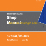 Doosan 1760XL, DSL802 Skid Steer Loader Shop Manual