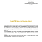Doosan SD200 Wheel Loader Shop Manual (Serial Number 1001 and Up)