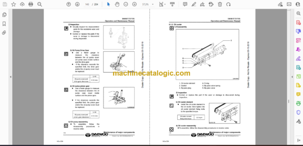 Doosan DB58, DB58S, DB58T, DB58TI, DB58TIS Diesel Engine Shop Manual - Image 4