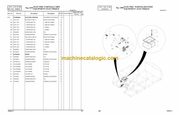 Doosan S340LC-7 Excavator Parts Manual - Image 2