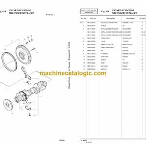 Doosan DL300-3 Wheel Loader Parts Manual (Serial Number 10001 and Up)