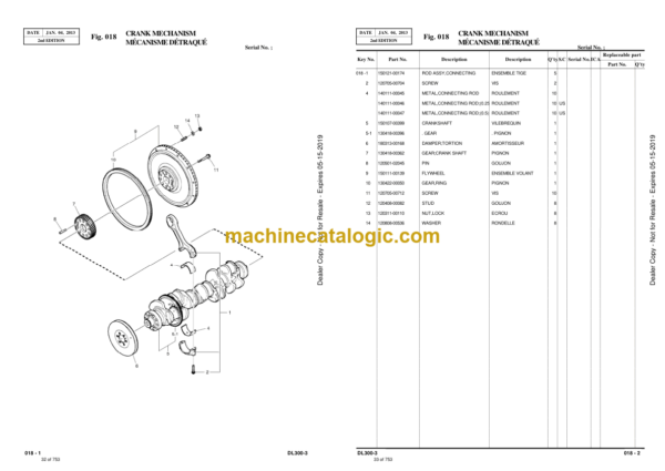 Doosan DL300-3 Wheel Loader Parts Manual (Serial Number 10001 and Up) - Image 2