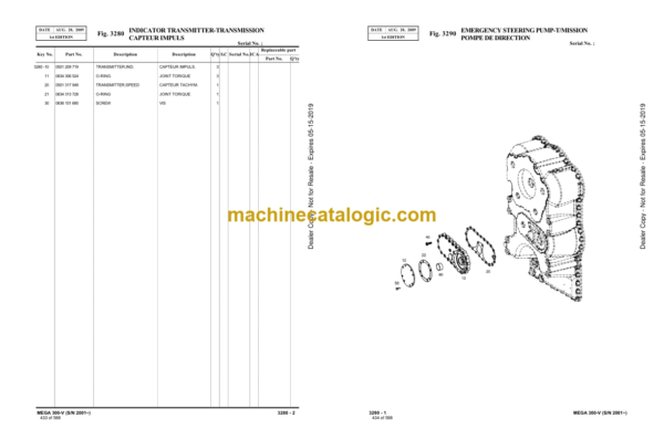 Doosan M300-V Wheel Loader Parts Manual (Serial Number 2001 to 3000) - Image 2