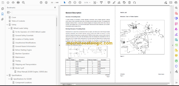 Doosan SD200 Wheel Loader Shop Manual (Serial Number 1001 and Up) - Image 2
