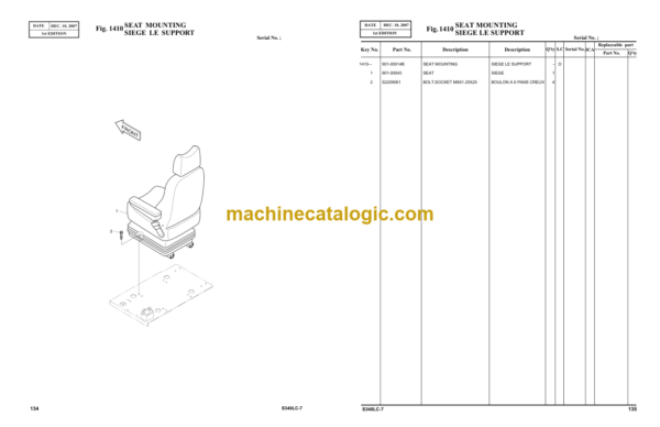 Doosan S340LC-7 Excavator Parts Manual - Image 3