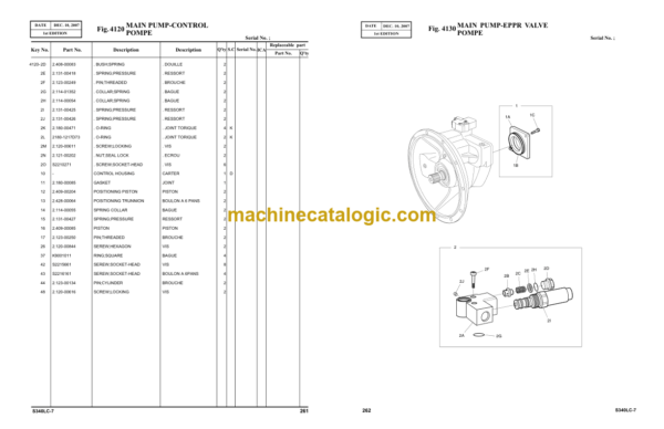 Doosan S340LC-7 Excavator Parts Manual - Image 4