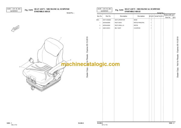 Doosan DL300-3 Wheel Loader Parts Manual (Serial Number 10001 and Up) - Image 3