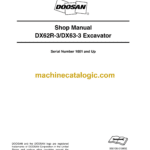 Doosan DX62R-3, DX63-3 Hydraulic Excavator Shop Manual (Serial Number 1001 and Up)