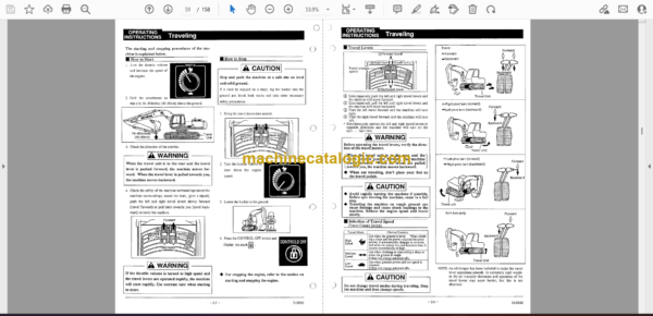 Sumitomo SH300-2, SH300LC-2, SH350HD, SH400-2 SH450LHD Hydraulic Excavator Operators Manual (WDL3001-1W) - Image 2