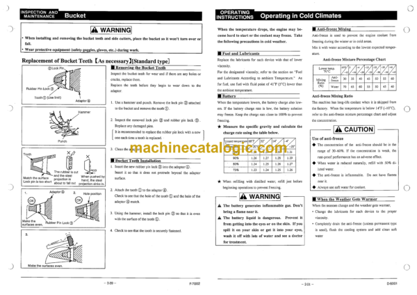 Sumitomo SH300-2, SH300LC-2, SH350HD, SH400-2 SH450LHD Hydraulic Excavator Operators Manual (WDL3001-1W) - Image 3
