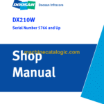 Doosan DX210W Wheeled Excavator Shop Manual (Serial Number 5766 and Up)