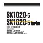 Komatsu SK1020-5, SK1020-5 Turbo Skid Steer Loader Shop Manual (WEBM005100)