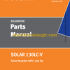 Doosan Solar 130LC-V Excavator Parts Manual (Serial Number 0001 and Up)