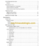 Sumitomo SH135X-3B Hydraulic Excavator Service Text & Troubleshooting Manual & Shop Manual