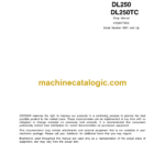 Doosan DL250, DL250TC Wheel Loader Shop Manual (Serial Number 5001 and Up)