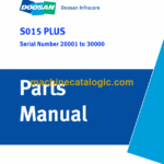 Doosan S015 Plus Excavator Parts Manual (Serial Number 20001 to 30000)