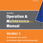Doosan DX180LC-3 Excavator Operation and Maintenance Manual (Serial Number 1001 and Up)