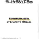 Sumitomo SH75X-3B, SH75XU-3B Hydraulic Excavator Operators Manual (WDL0754-0W)