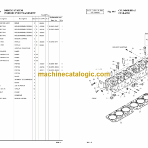 Doosan S470LC-V Excavator Parts Manual (Serial Number 1001 and UP)