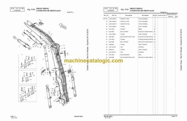 Doosan S225LL Excavator Parts Manual (Serial Number 1001 and UP) - Image 3