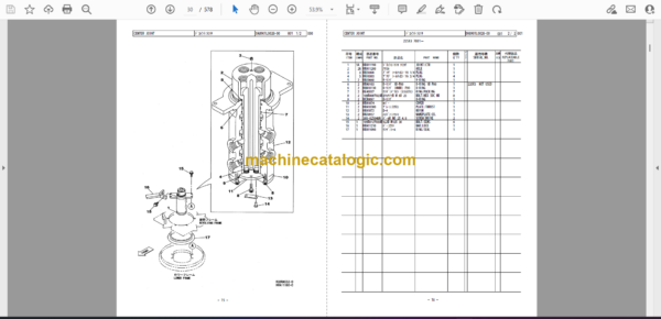 Sumitomo SH225X-3B (BB & BH) Hydraulic Excavator Parts Manual (WCLA225B31BH, WCLA225B31BB) - Image 2
